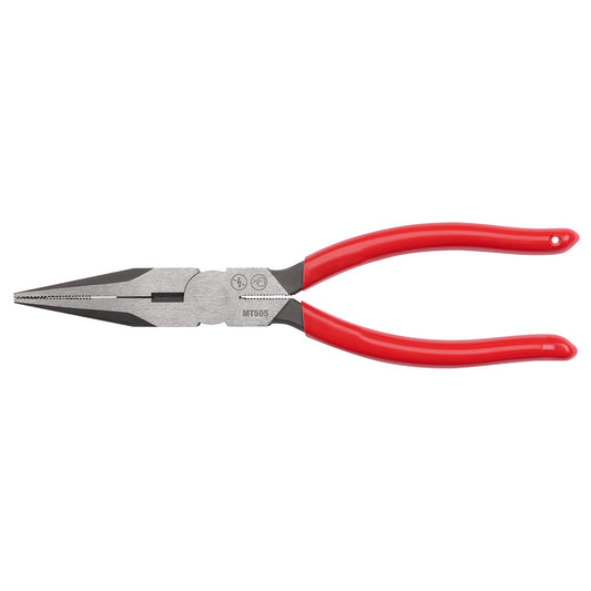 Milwaukee MT505 8in Long Nose Dipped Grip Pliers