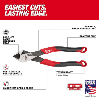 Milwaukee MT557 7in Diagonal Comfort Grip Cutting Pliers