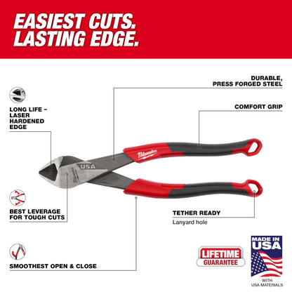 Milwaukee MT558 8in Diagonal Comfort Grip Cutting Pliers