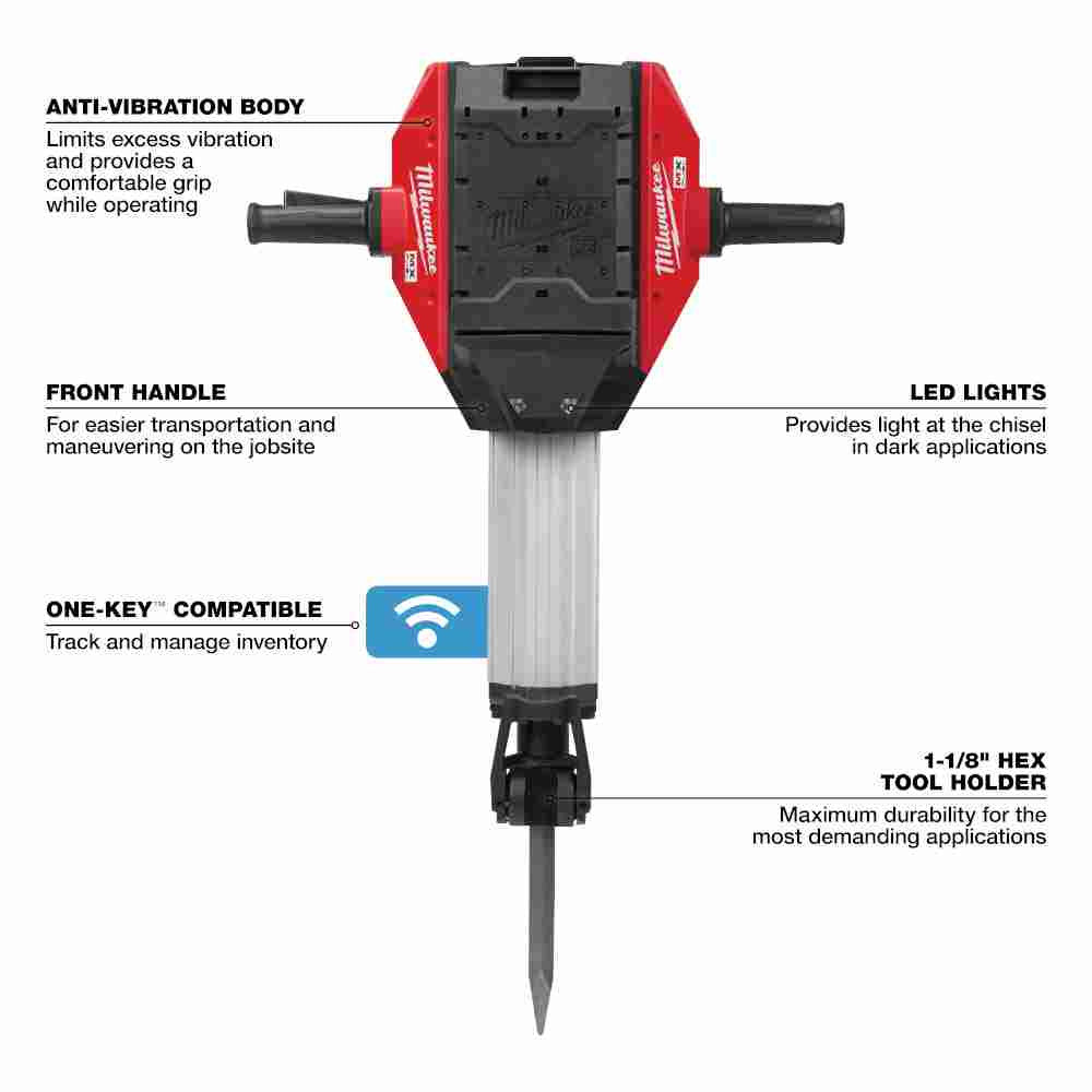 Milwaukee MXF368-1XC MX FUEL Cordless Demolition Breaker Kit