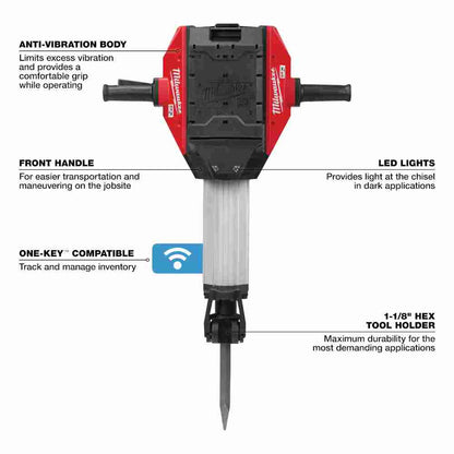 Milwaukee MXF368-1XC MX FUEL Cordless Demolition Breaker Kit
