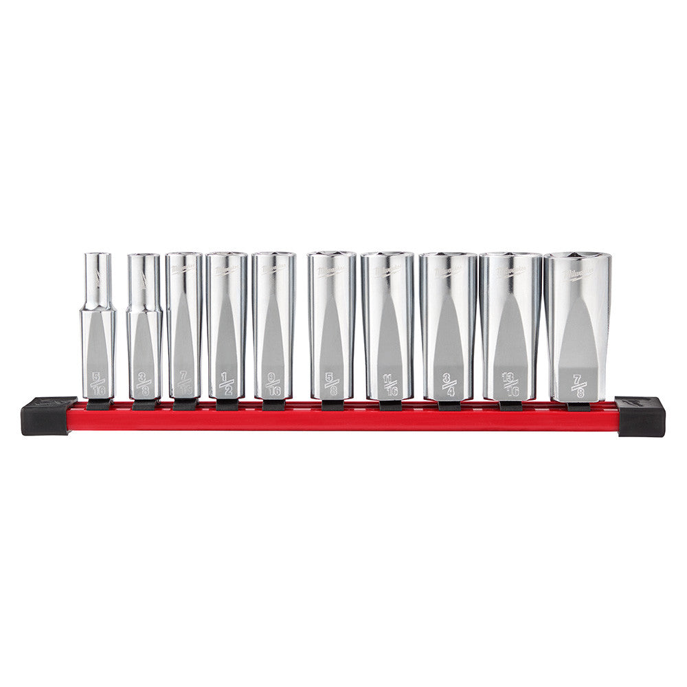 Milwaukee 48-22-9405 10pc SAE 3/8in Drive Deep Well Socket Set