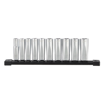 Milwaukee 48-22-9505 10pc Metric 3/8in Drive Deep Well Socket Set
