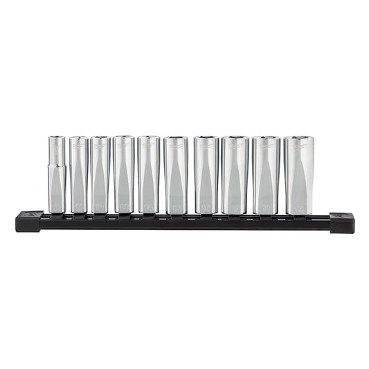 Milwaukee 48-22-9505 10pc Metric 3/8in Drive Deep Well Socket Set