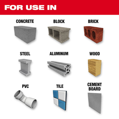 Milwaukee 48-20-8884 SHOCKWAVE 3/16in x 6in Carbide Multi-Material Drill Bit