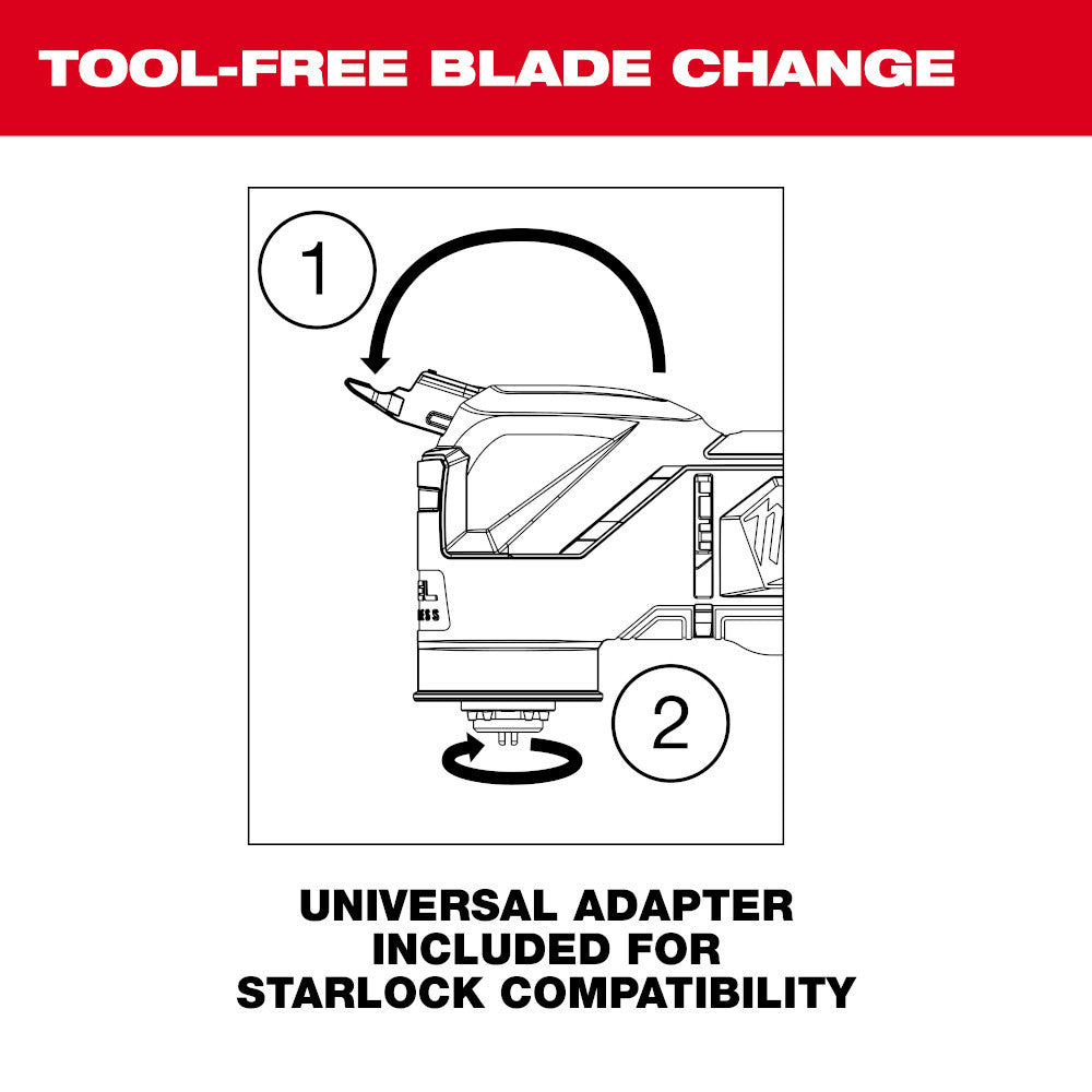 Milwaukee 2526-21XC M12 FUEL Cordless Brushless Oscillating Multi-Tool Kit