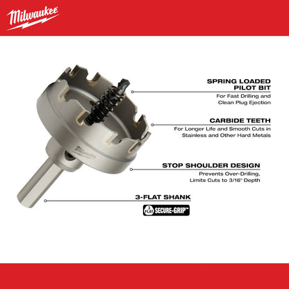 Milwaukee 49-22-8620 8pc Carbide Hole Cutter Kit