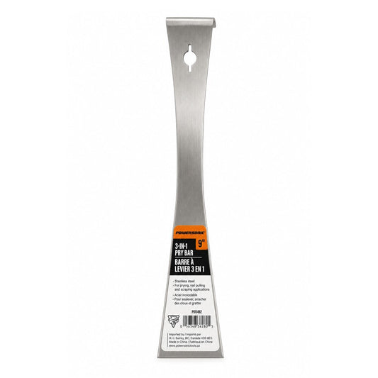 9" Pry Bar for Heavy-Duty Prying and Leveraging