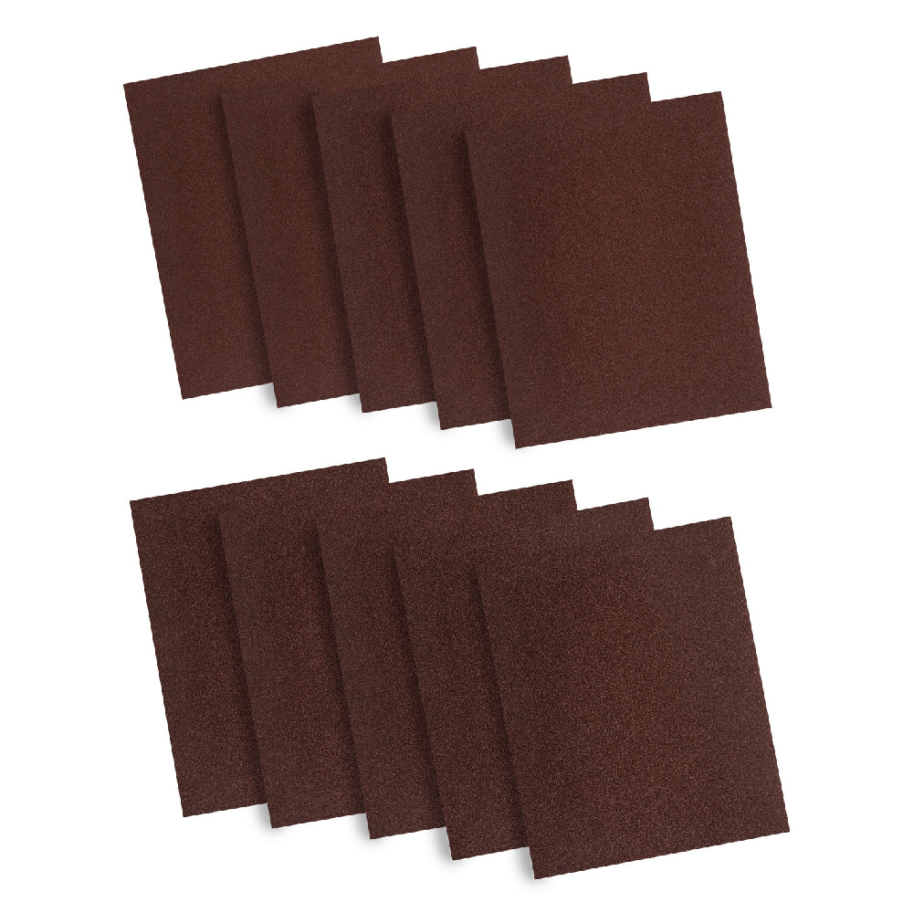 ROK 44910 10pc Aluminum Oxide Sandpaper Sheet Set