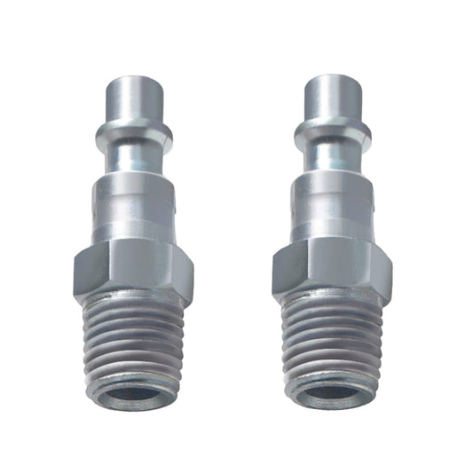 ROK 14910 1/4in M Industrial M-Style Steel Plug - 2pk
