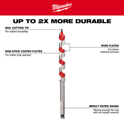 Milwaukee 48-13-0873 7/8in x 6in Ship Auger Bit