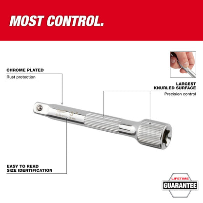 Milwaukee 48-22-9341 4pc 3/8in Drive Extension Set