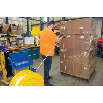 Polypropylene Strapping – 3/8" Wide x 12,900' Long, White, Machine Grade