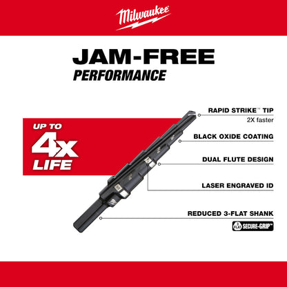 Milwaukee 48-89-9202 #2 Step Drill Bit (3/16in - 1/2in) - 6 Steps