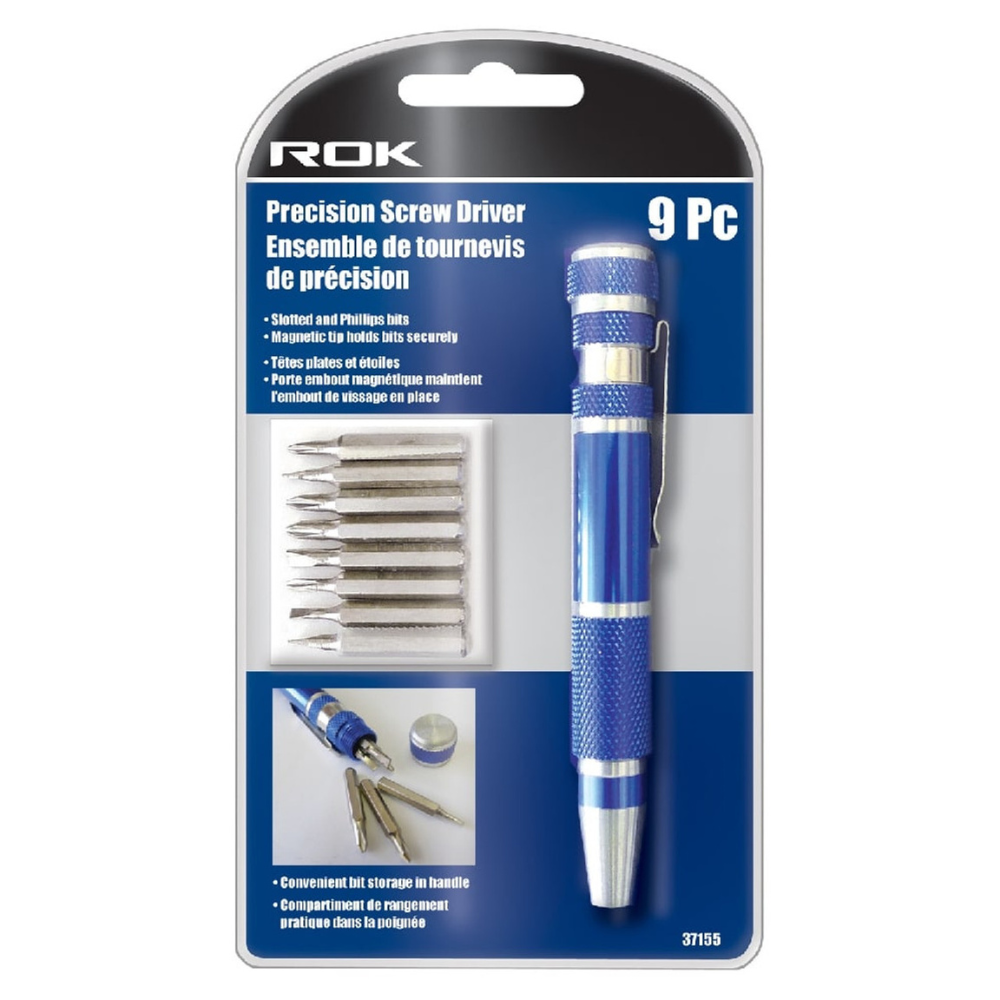ROK 37155 9pc Precision Screwdriver Set