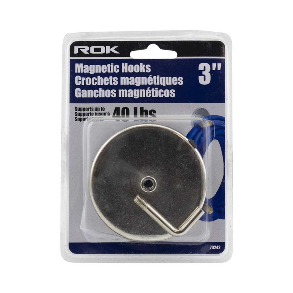 ROK 70242 3in 2pc Magnetic Hooks Set
