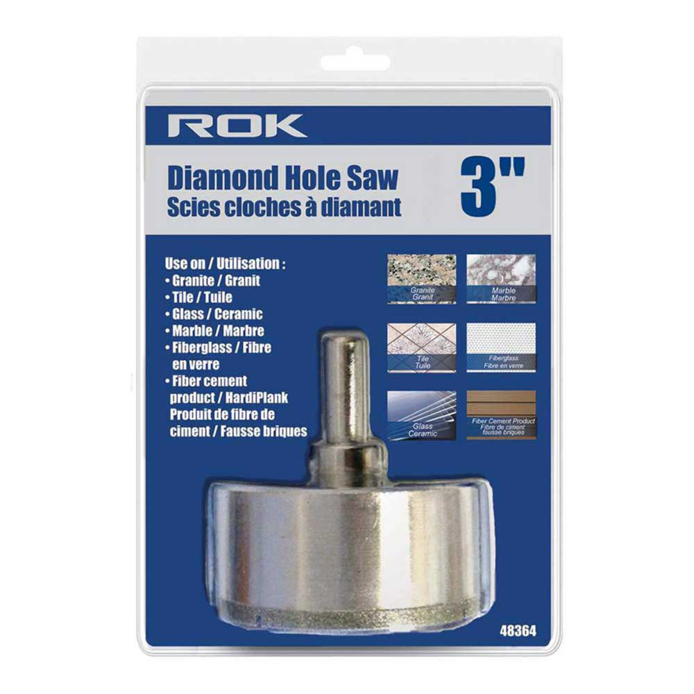 ROK 48364 3in Diamond Hole Saw