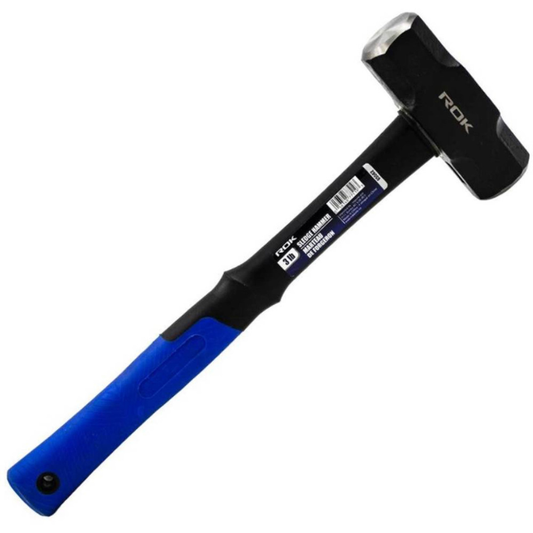 ROK 65562 3lb Sledge Hammer with Fiberglass Handle