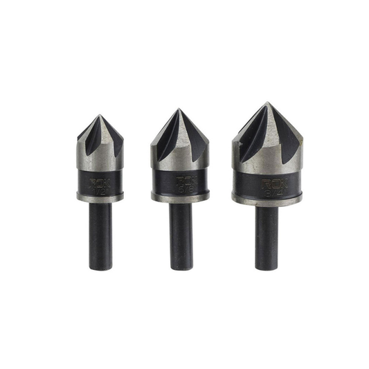 ROK 36320 3pc HSS 82° Countersink Bit Set