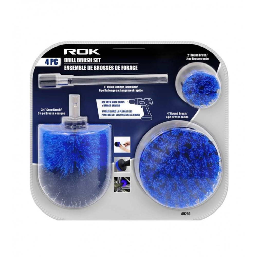 ROK 45250 4pc Drill Brush Set