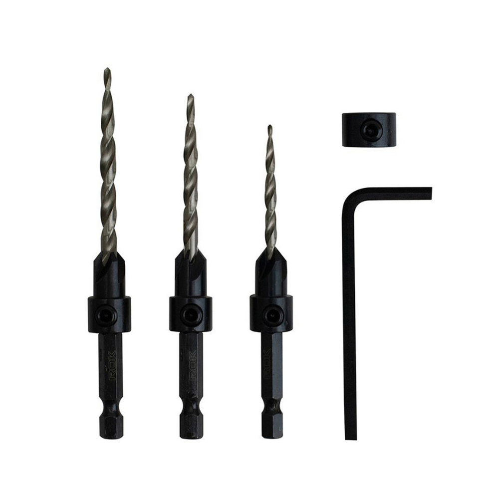 ROK 36239 4pc Wood Countersink Bit Set