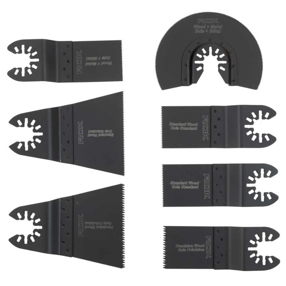 ROK 46950 7pc Universal Oscillating Multi Tool Blade Set
