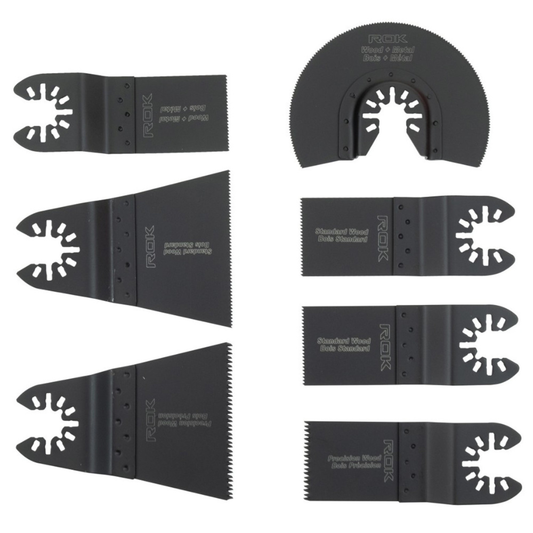 ROK 46950 7pc Universal Oscillating Multi Tool Blade Set