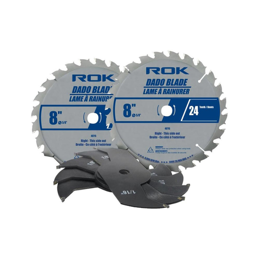 ROK 40715 8in 24T Dado Blade Set