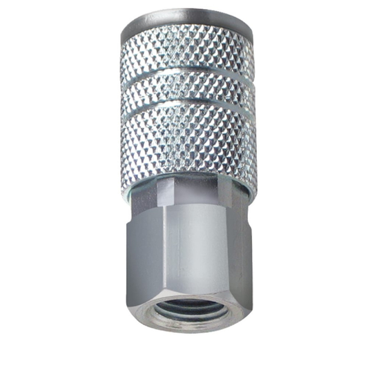 ROK 14936 Auto Tru-Flate 3/8in Coupler - 1/4in F NPT