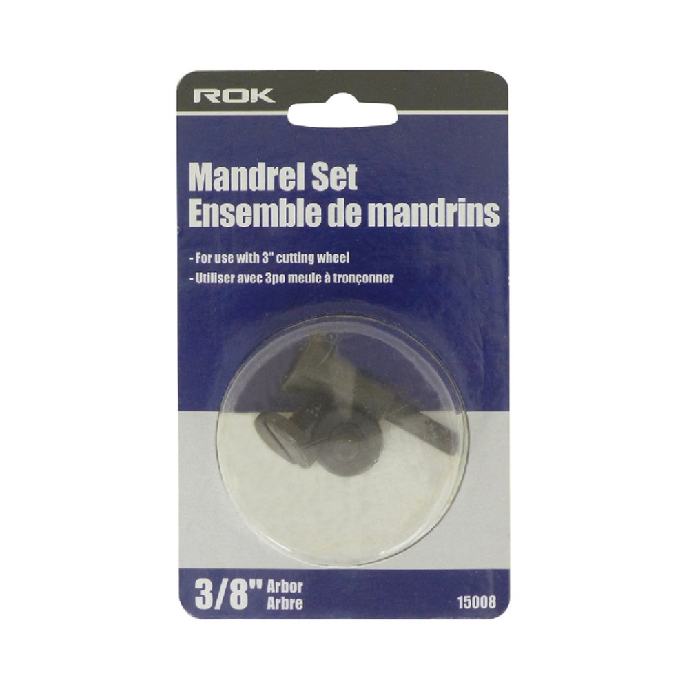 ROK 15008 Mandrel Set for 3in Cut-Off Wheels