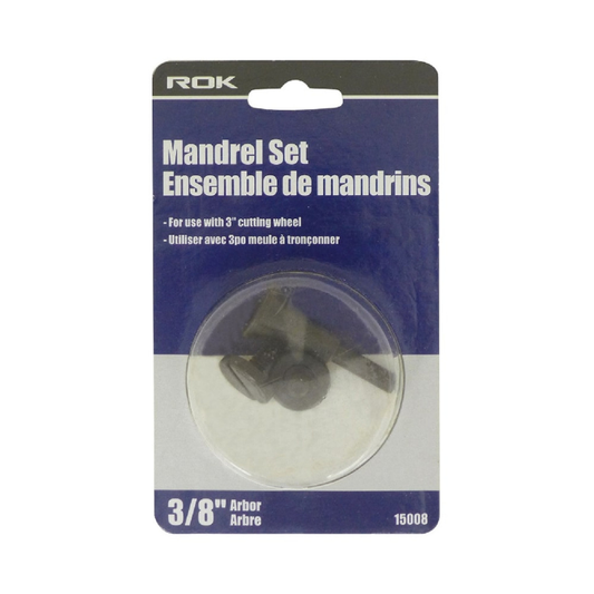 ROK 15008 Mandrel Set for 3in Cut-Off Wheels