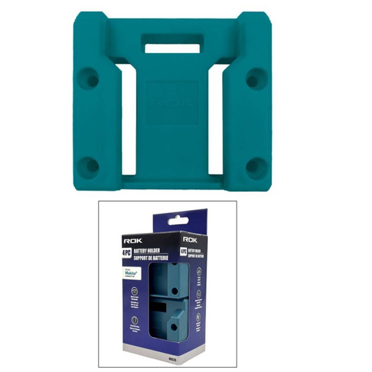 ROK 80526 Mountable Makita 18V Battery Holders - 4pk