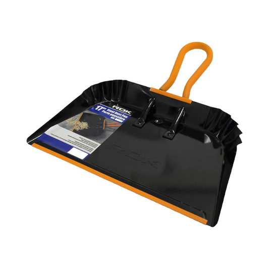 ROK 60210 Professional 17in Wide Steel Shop Dust Pan
