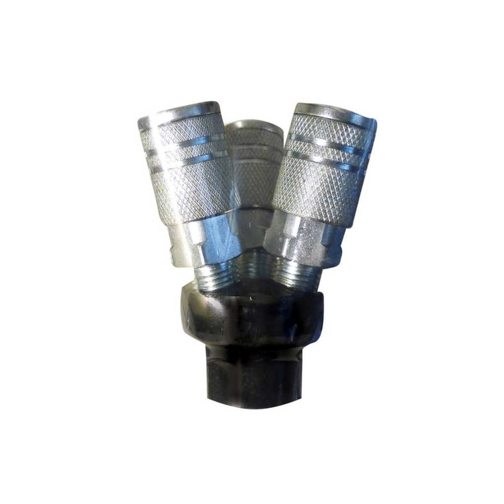 ROK 14929 Round Air Manifold with (3) M-Style Couplers