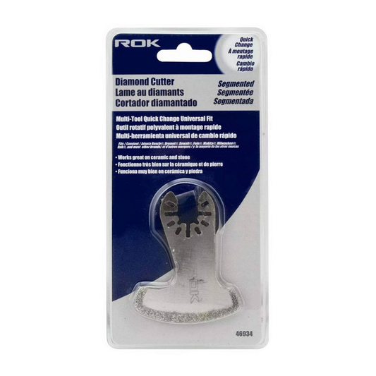 ROK 46934 Segmented Diamond Coated Boot Cutter Universal Oscillating Multi Tool Blade