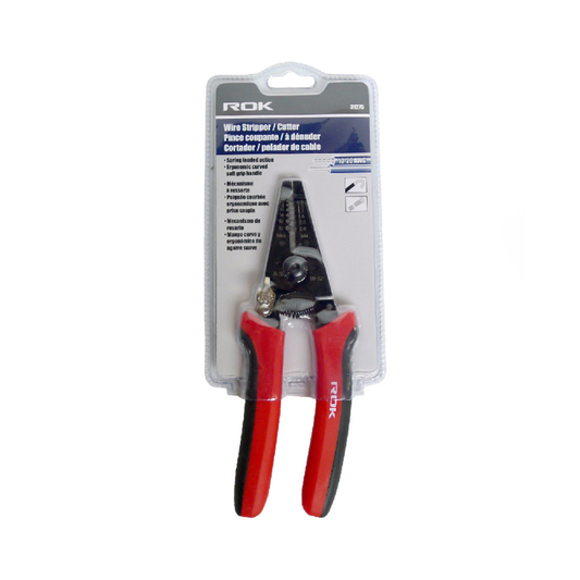 ROK 31275 Wire Stripper / Cutter - Curved Handle