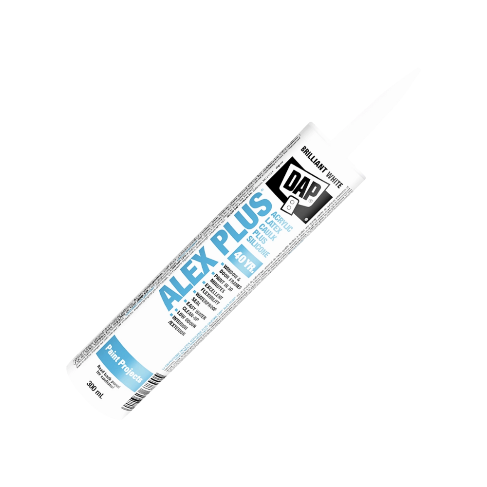 DAP Alex Plus All Purpose Acrylic Latex Caulk Plus Silicone