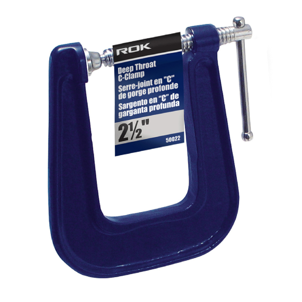 ROK 50022 2-1/2in Deep Throat C-Clamp
