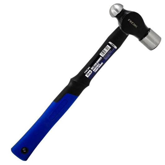 ROK 65536 24oz Ball Pein Hammer with Fiberglass Handle