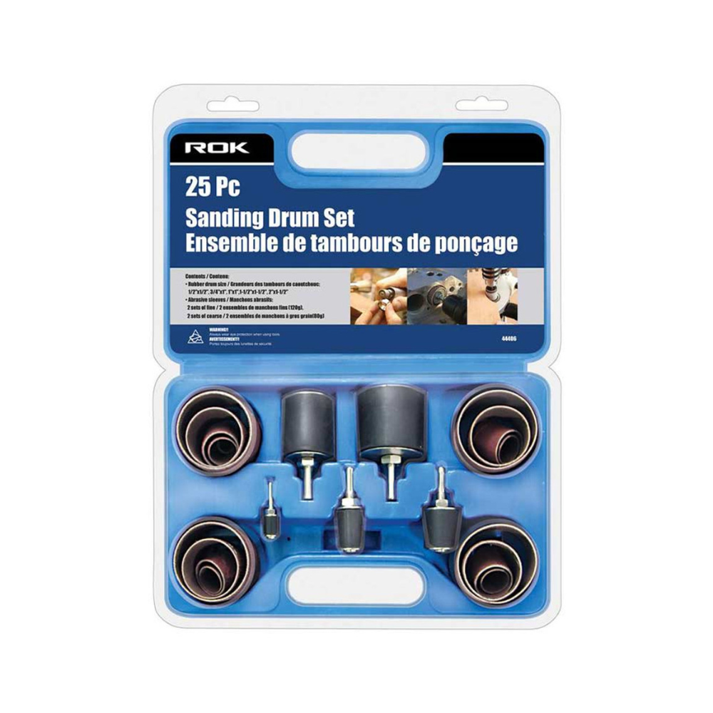ROK 44406 25pc Sanding Drum Set