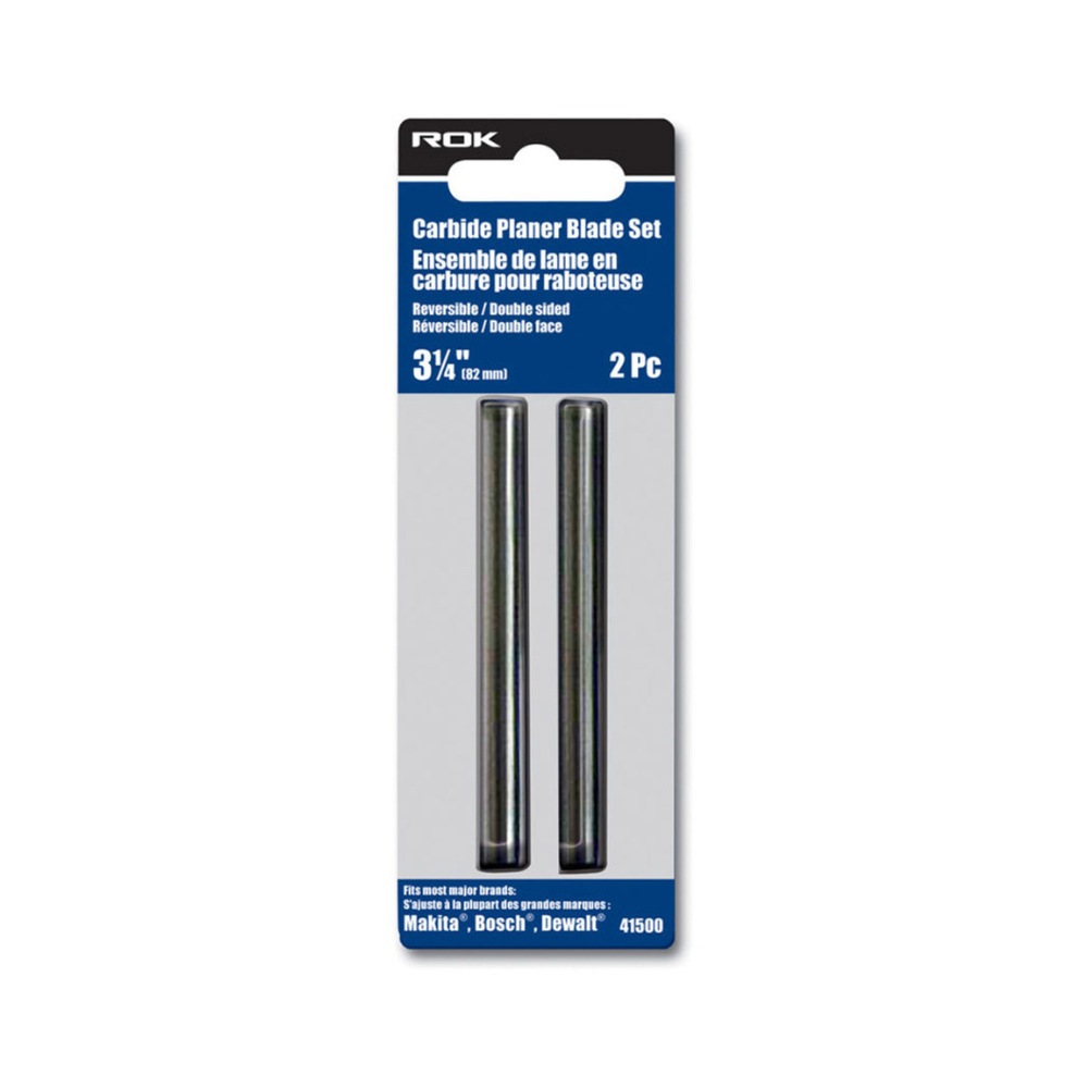 ROK 41500 2pc 3-1/4in Carbide Planer Blade Set