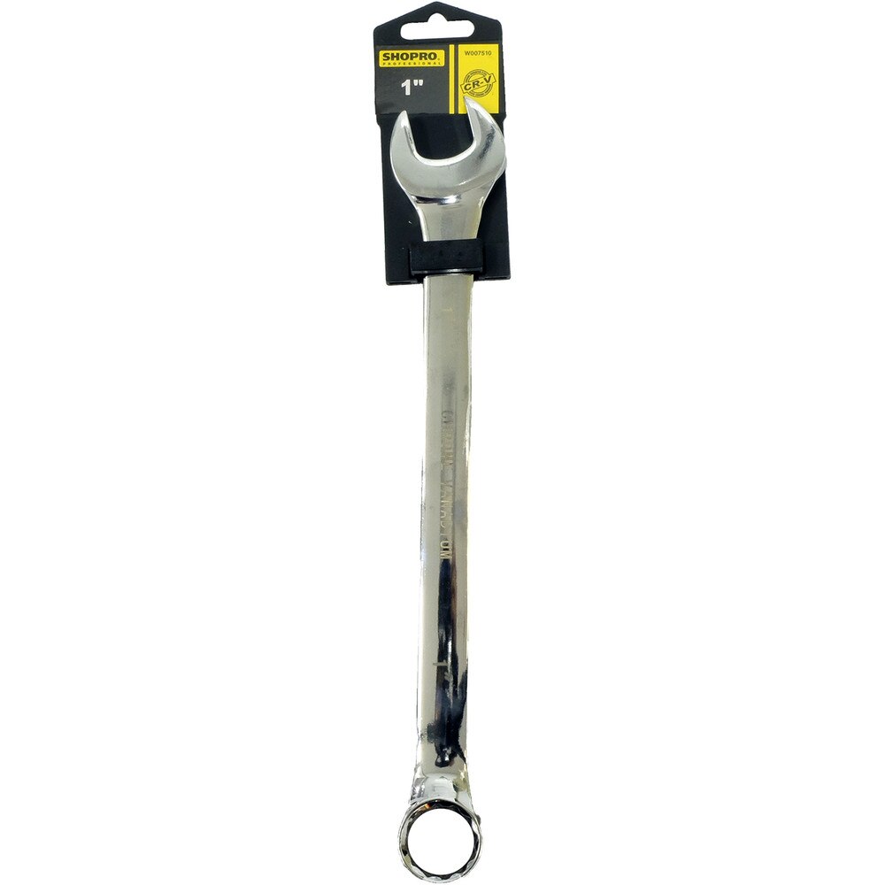 1-Inch Combination Wrench | Chrome Vanadium Steel Open-End and Box-End Hand Tool