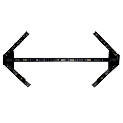 Full view of the LEO 60-inch amber LED traffic assist arrow with a lightweight polycarbonate housing.
