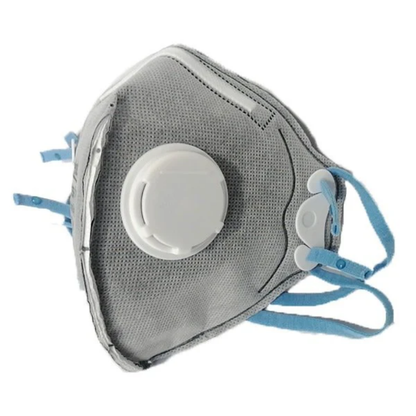 Benehal P385 P95 Active Carbon Respirator Back View with Blue Adjustable Straps