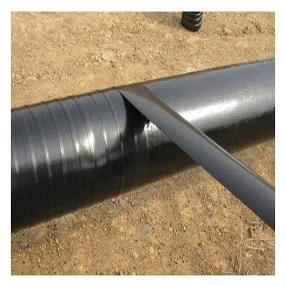 Black Polyethylene Pipeline Tape Wrapped on Underground Pipes
