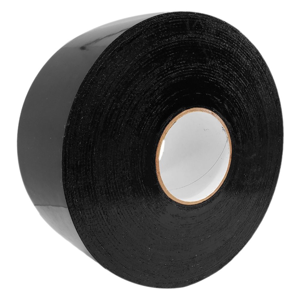 Single roll of BTR-40 permanent reinforced black butyl tape, 4-inch width and 40mil thickness, designed for high-performance industrial sealing.