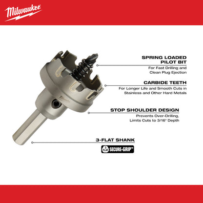 Milwaukee 49-57-8627 1-1/2in One-Piece Carbide Hole Cutter