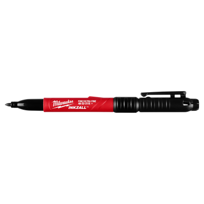 Milwaukee INKZALL™ 48-22-3115 Double Sided Black Jobsite Marker – Ultra Fine & Fine Point