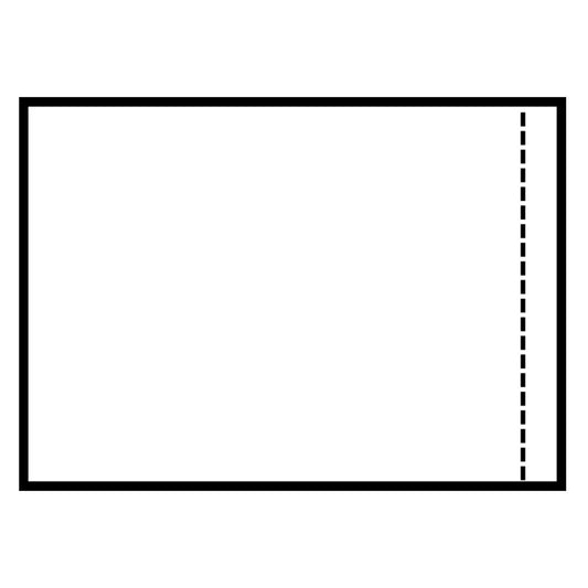 Clear plain side-loading self-adhesive packing list envelope, 4.5in x 5.5in