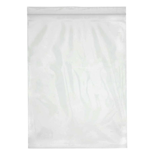 A single clear 6x9 inch heavy-duty 4 mil poly reclosable zipper bag with a secure track seal on a clean white background